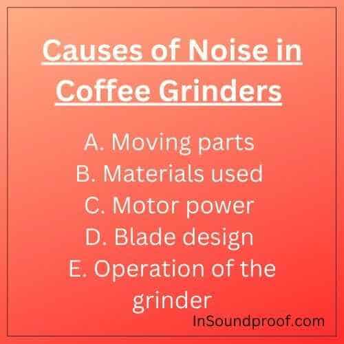 Causes of Noise in Coffee Grinders