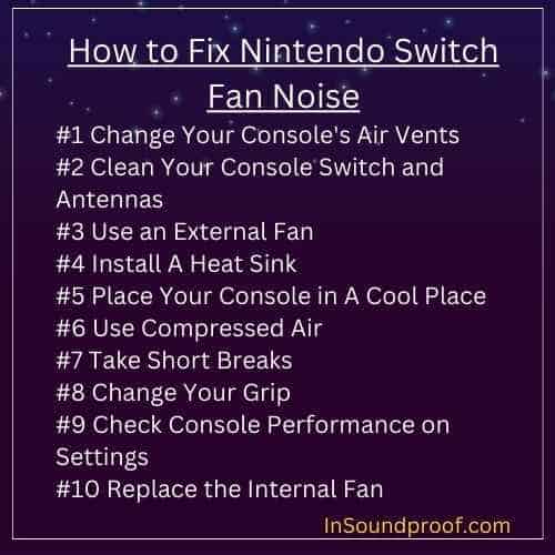 Nintendo Switch Fan Noise