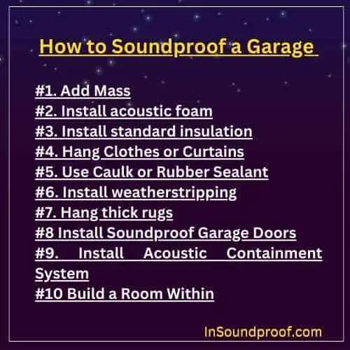 how to Soundproof a Garage